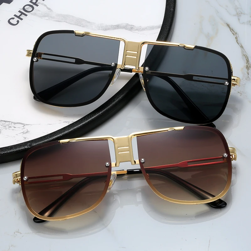 

Fashion Sunglasses Luxury Brand Designer Women Men Vintage Metal Punk Sun Glasses Retro Eyewear UV400 Shades gafas de sol
