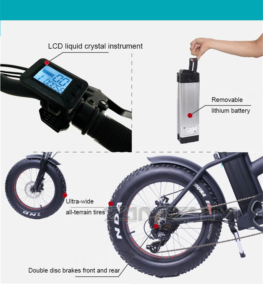 Preise Elektrische Bike MAX 40 Km/h 500W 48V Elektrische Mountainbike Lithium-batterie 48V 10,4 AH Fett Reifen Elektrische Fahrrad Strand Ebike