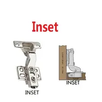20 Pcs Hinges Stainless Steel Hydraulic Cabinet Door Hinge Damper Buffer Soft Quiet Closing for all Kitchen Cupboard Furniture