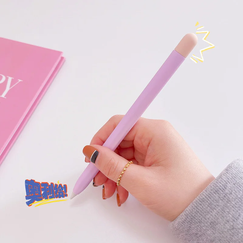 1 шт. портативный мягкий силиконовый чехол для Apple Pencil 2 1-й 2-й Чехол-Карандаш