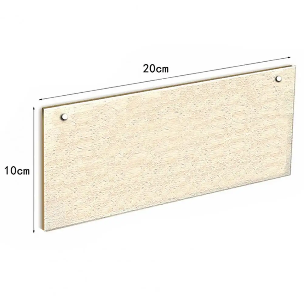 

1 Set Wooden Sign Eco-friendly Eye-catching Wood Hanging Plaques Sign Supplies for Dorm