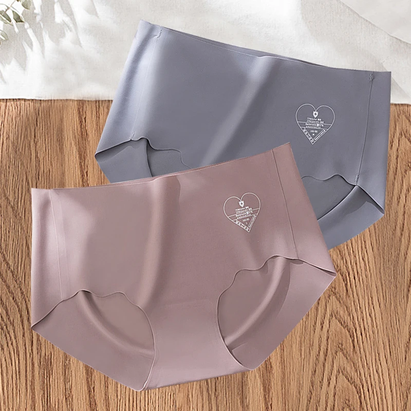 2 шт. сексуальные трусики для Для женщин комфорт нижнее бельё девочек Ice Silk трусы