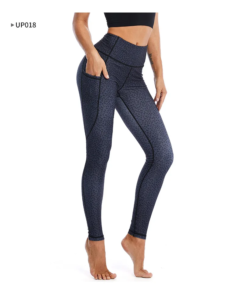 Большие размеры для женщин с принтом yoga штаны Фитнес Леггинсы спортивные