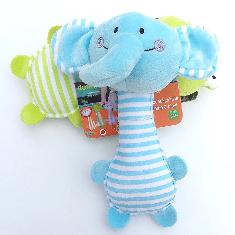 Детские погремушки в полоску 6 цветов Плюшевые Развивающие игрушки для кровати с