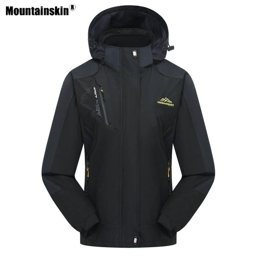 Mountainskin Для женщин зима 2 шт. флисовая куртка Спорт на открытом воздухе Водонепроницаемый Термальность Пеший Туризм Лыжный Спорт женский пальто RW015