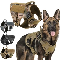 military big dog harness pet german shepherd k9 malinois training vest tactical dog harness and leash set for dogs
