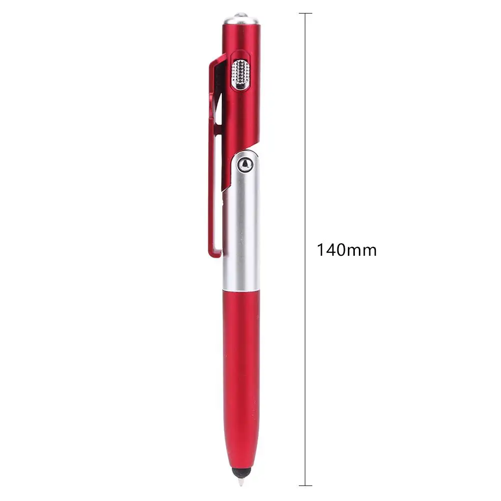 

4-in-1 Multifunctional Ballpoint Pen Folding Mobile Phone Holder Pen Universal Mini Capacitive Pen Writing Tool Outdoor Supply