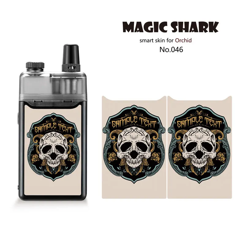 Волшебная Акула змея мотоцикл модный Череп ПВХ ухабистый 2.5D чехол пленка