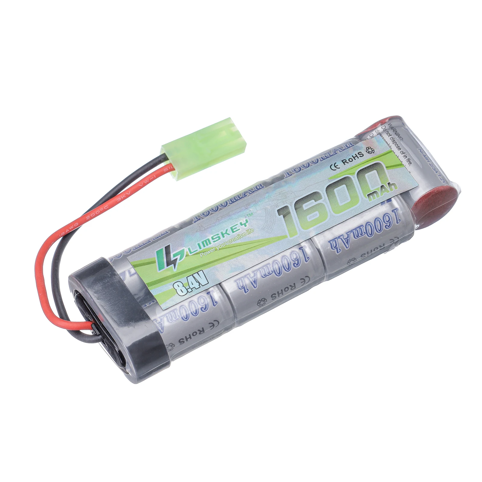 Limskey 7S 2/3A 8 4 V 1600mAh NiMH плоский аккумулятор с разъемом Mini Tamiya для страйкбольных