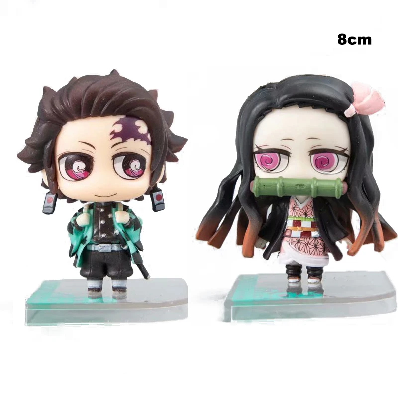

8 см аниме экшн-кукла модель убийца демонов камадо танджиро PVCKamado NezukoToy фигурка настольное украшение