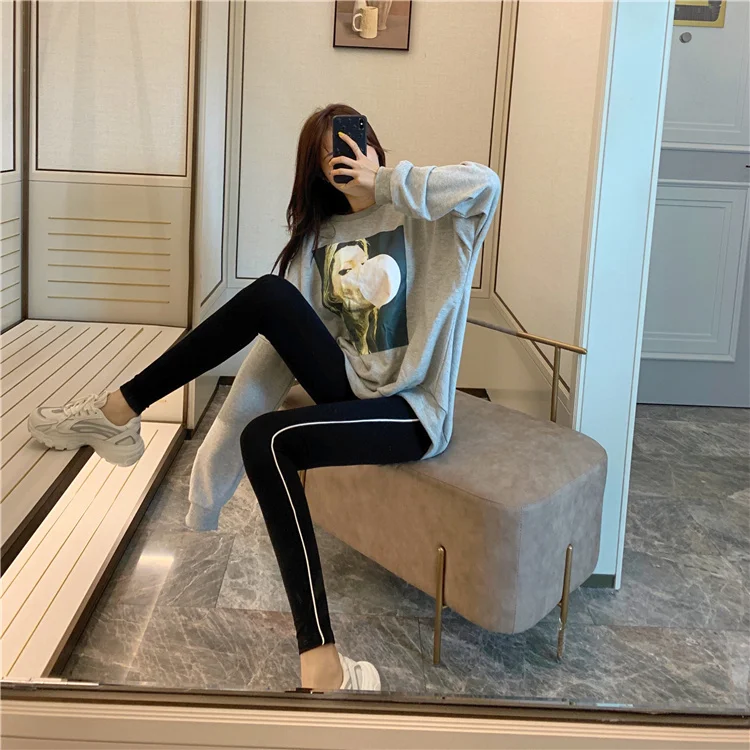 

Real Shot Super Hot Leggings Women's Autumn Outer Wear Stretch