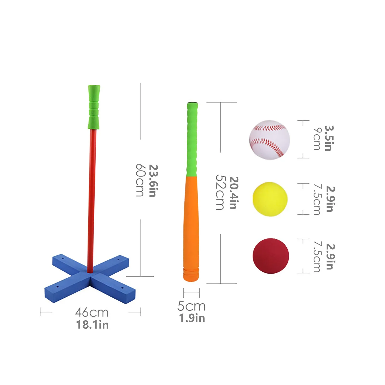 

Ball Training Baseball Set for Kids Balls Set for Toddlers Over 3 Years Old Sports Ability Training Toys For Children Funny Gift