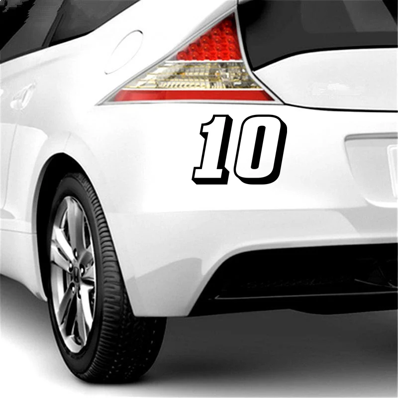 

3D Racing Number Helmet Decals Car Sticker Funny Vinyl Decals Motorcycle Accessories Stickers
