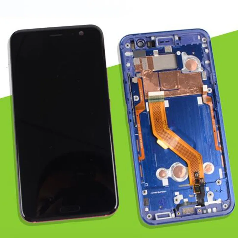Полный со средней лицевой панелью Передняя Крышка корпуса для htc U11 ЖК дисплей
