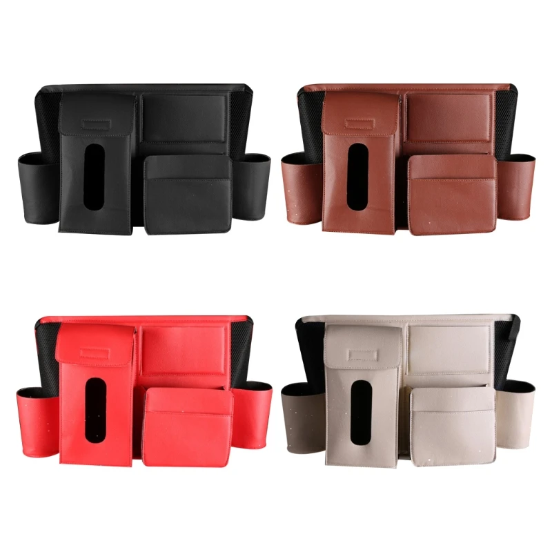 

Universal Trunk Organizer Holder PU Leather Car Seat Back Intermediate Bag Receiving Hanging Pocket