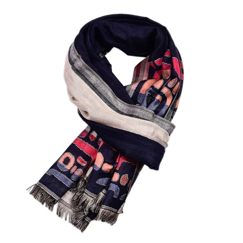 

Manufacturers Selling Men's British Long Cotton Scarf Double Arab Element High-end Leisure Long Male Money Wipes