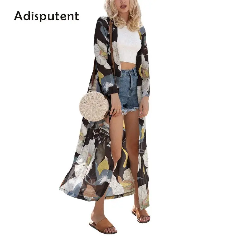 Новое поступление летний солнцезащитный кардиган Модный женский шифоновый