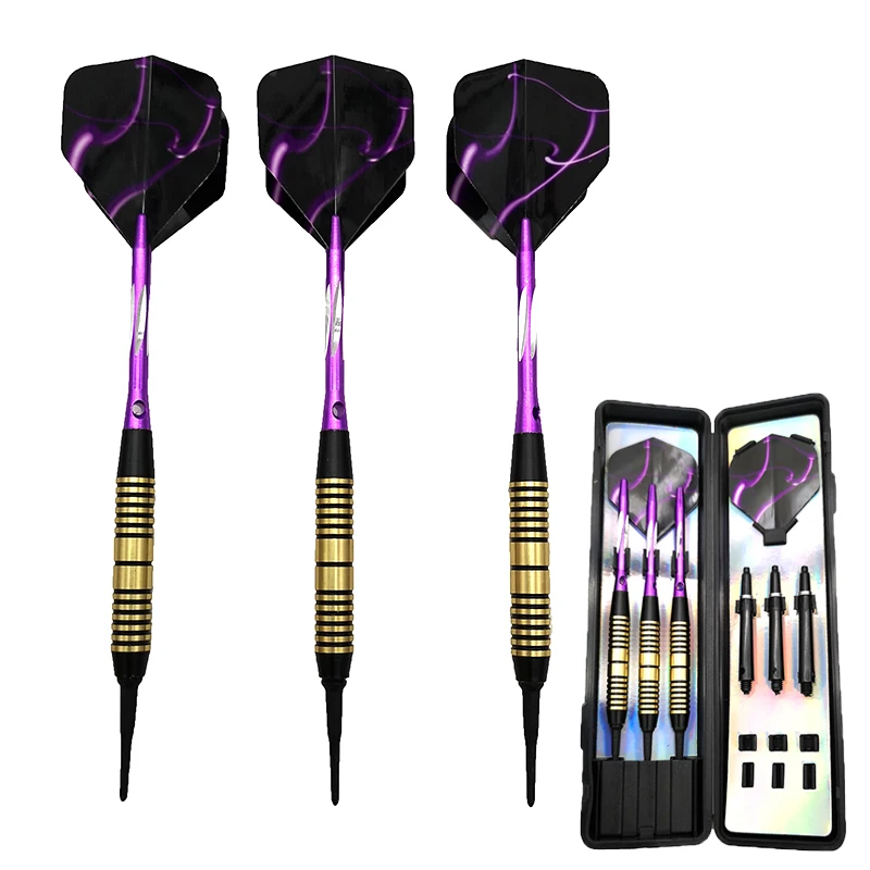3 шт. 18 г электронная Дротика Мягкий Нейлоновый наконечник латунный ствол
