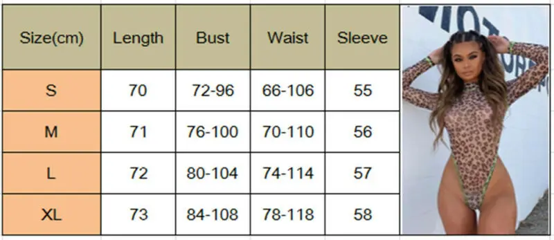 Женский леопардовый комбидресс облегающий боди с высоким вырезом и длинным