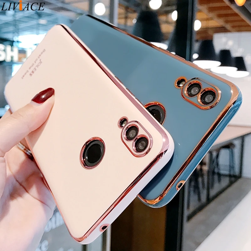 luxury plating silicone phone case on for huawei p20 p30 p40 lite pro p smart plus 2019 honor 10 20 lite 8x 9x 10i back cover free global shipping