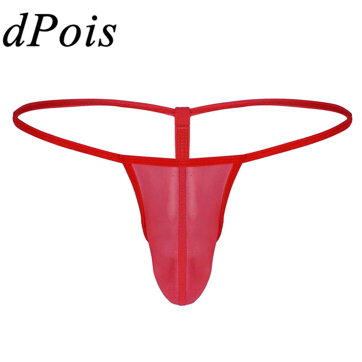 Мужское нижнее белье мужское прозрачное Сетчатое Выпуклое бикини трусы стринги