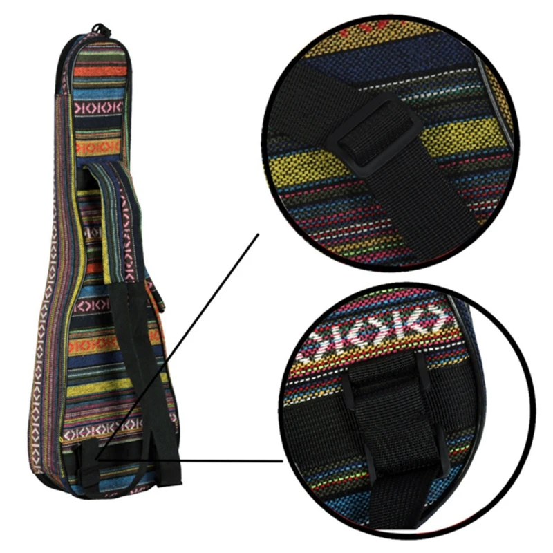 

HK.LADE Concert Ukulele Bag Ukulele Case 23 Inch Soft Thick Cotton Padded with Adjustable Straps (23 Inch)