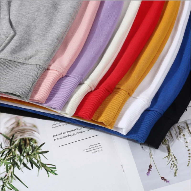 

Women Hoodie Sweatshirt Custom Your Image Harajuku Streetwear 2019 Autumn Casual Black White Cotton Pullover Dropshipping