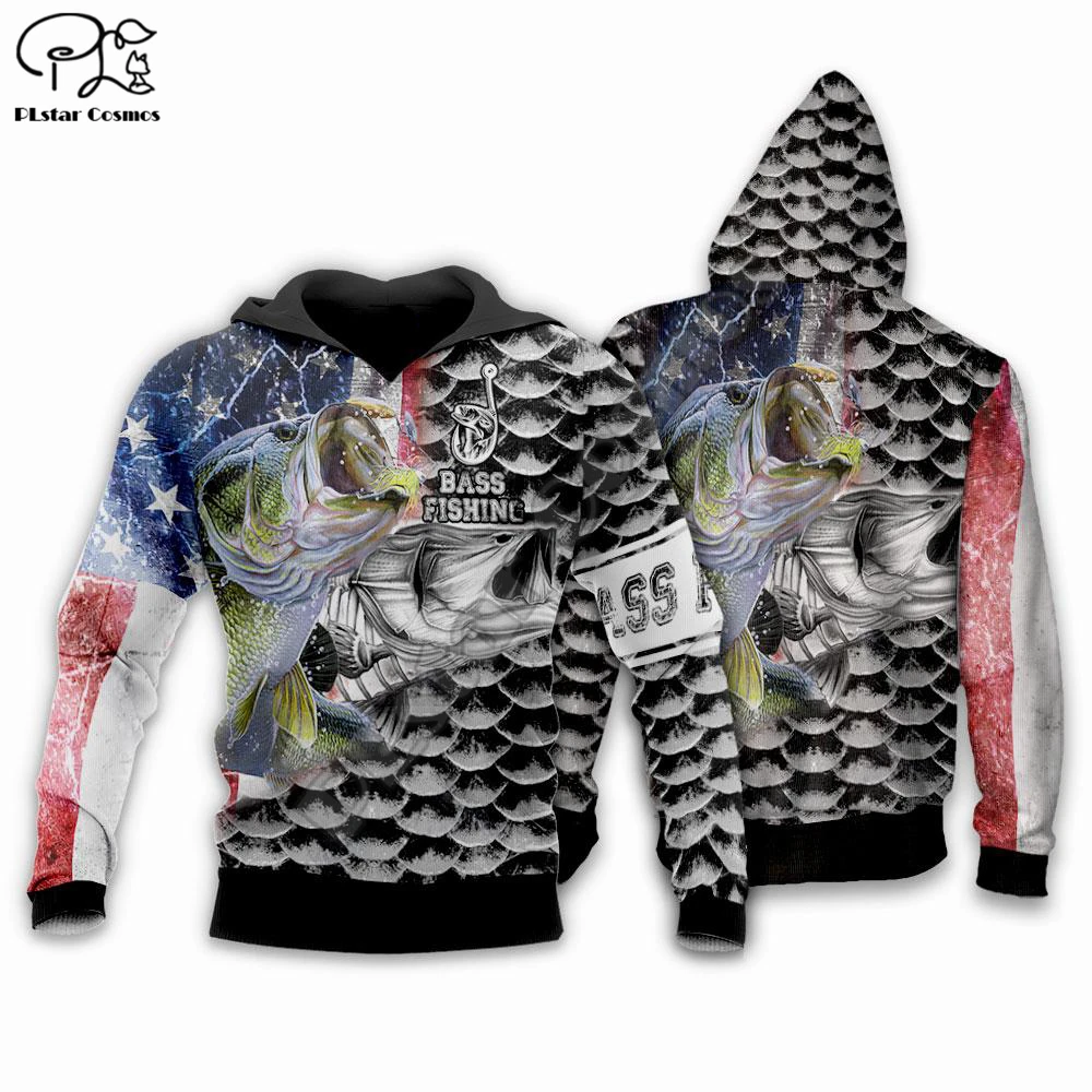 

PLstar Cosmos Bass Fishing Fashion Men's/Women Sweatshirt Funny Animal 3D Print Hoodies Harajuku Jacket outdoor Casual Style-7