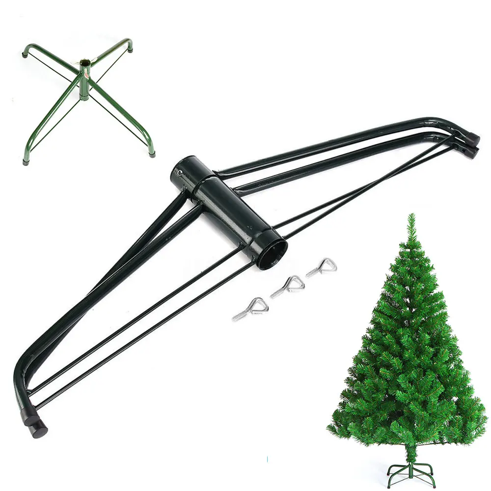 

Tree Support Shelf Christmas Tree Base Useful Practical Metal 4 Feets Holder Household DIY Home Xmas Tree Foot Stand Rack Decor