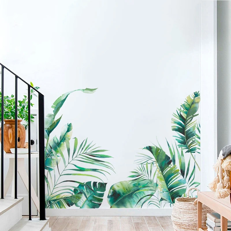 Тропическая серия растительности настенная наклейка спальня гостиная домашний