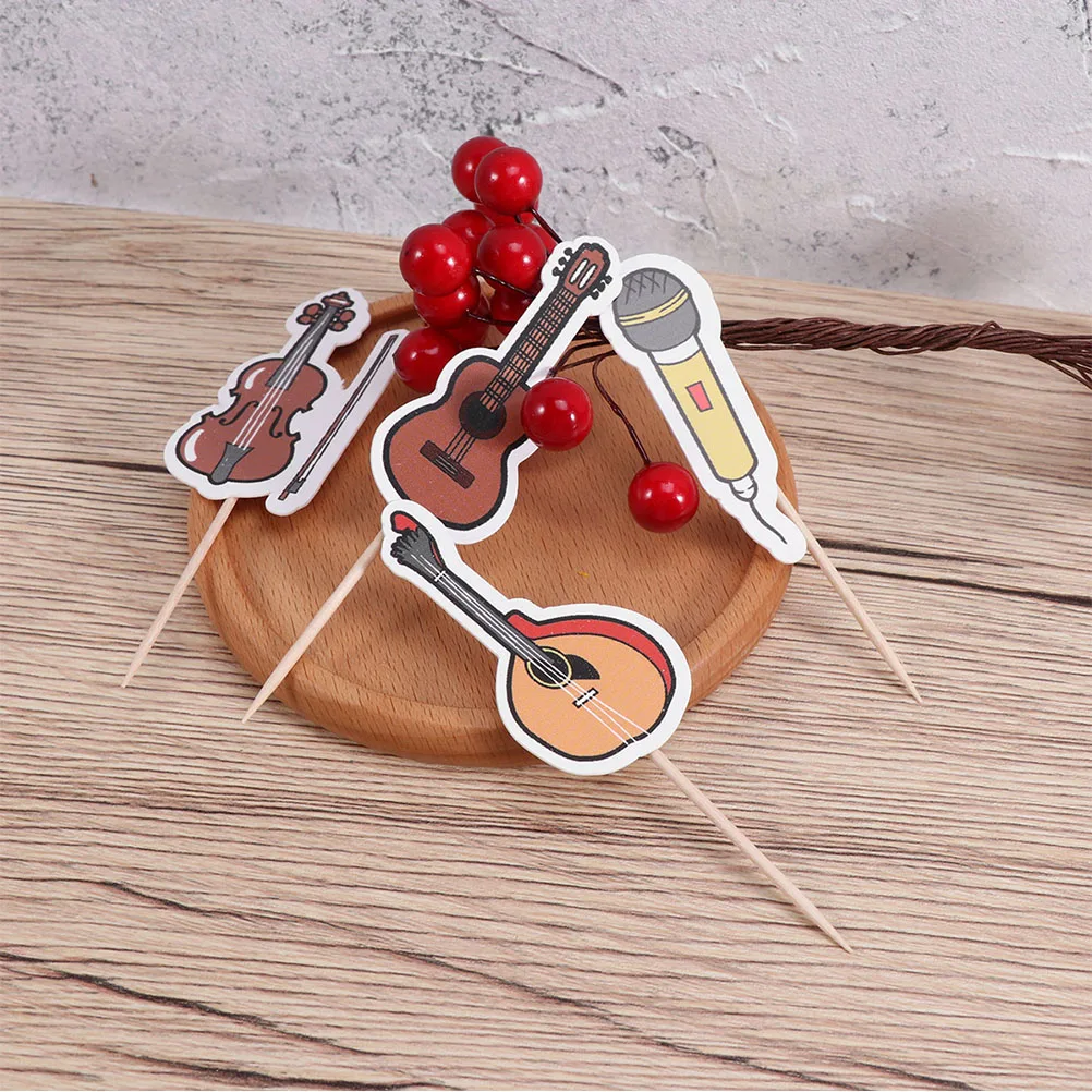 50 шт. торт Топпер музыкальный фестиваль декоративный кекс набор для вечеринки