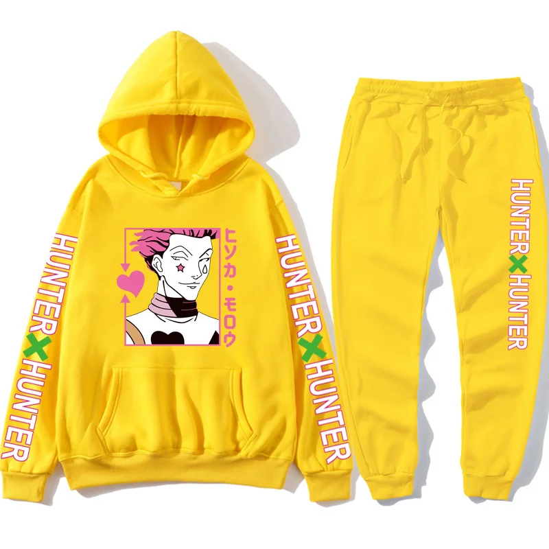 

Women's Hoodie Hunter X Hunter Pullover Loose Sweatshirt Anime Hoodie Streetwear Top Harajuku Long Sleeve Pullover White Large