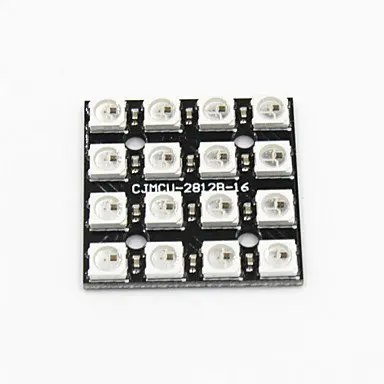 

CJMCU-2812 WS2812B-4 * 4 bit RGB LED full color drive 16-битный фонарь макетная плата
