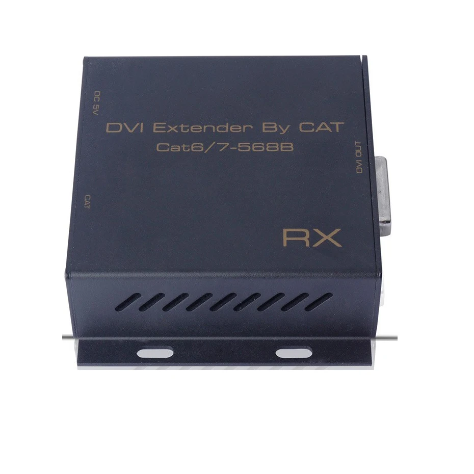 Активный удлинитель DVI через cat5/cat6 кабель до 60 м для ПК ноутбука ЖК-монитора UTP