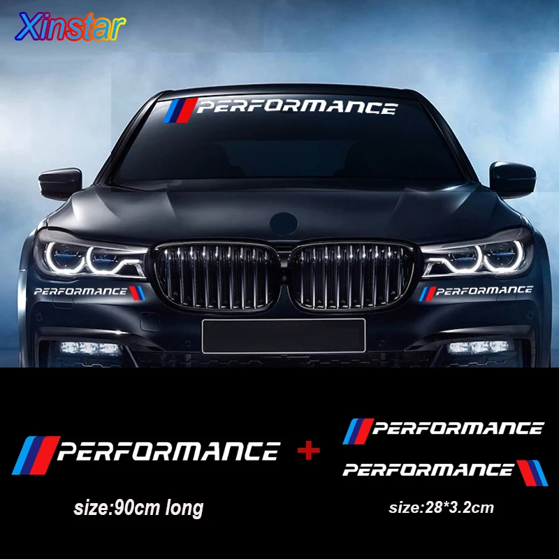 Новый стикер на лобовое стекло автомобиля KK M performance для BMW E30 E36 E60 E46 E90 E71 E87 F30 F10 F20 X1