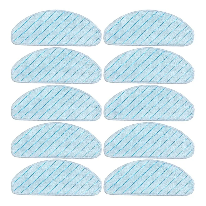 

For Ecovacs Deebot Ozmo T8 Aivi T8 Max T9 Max Vacuum Cleaner Cleaning Washable Mop Pad Mop Cloth Rag (10PCS)
