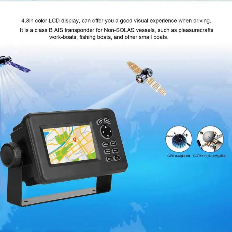 Цветовой ЖК-дисплей HP-528A 4 3 дюйма морской GPS-навигатор локатор сигнализации