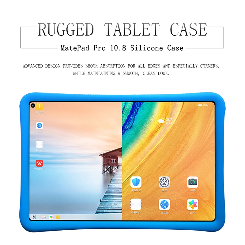 

Чехол для планшета Huawei Matepad Pro 10,8 дюйма MRX-AN19/AL19/AL09/W09/W19, силиконовый, противоударный, прочный