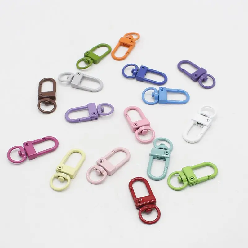 

U-образная застежка-карабин 34x1 3 мм с распылительной краской, Вращающийся брелок из сплава, аксессуары для рукоделия jJwelry