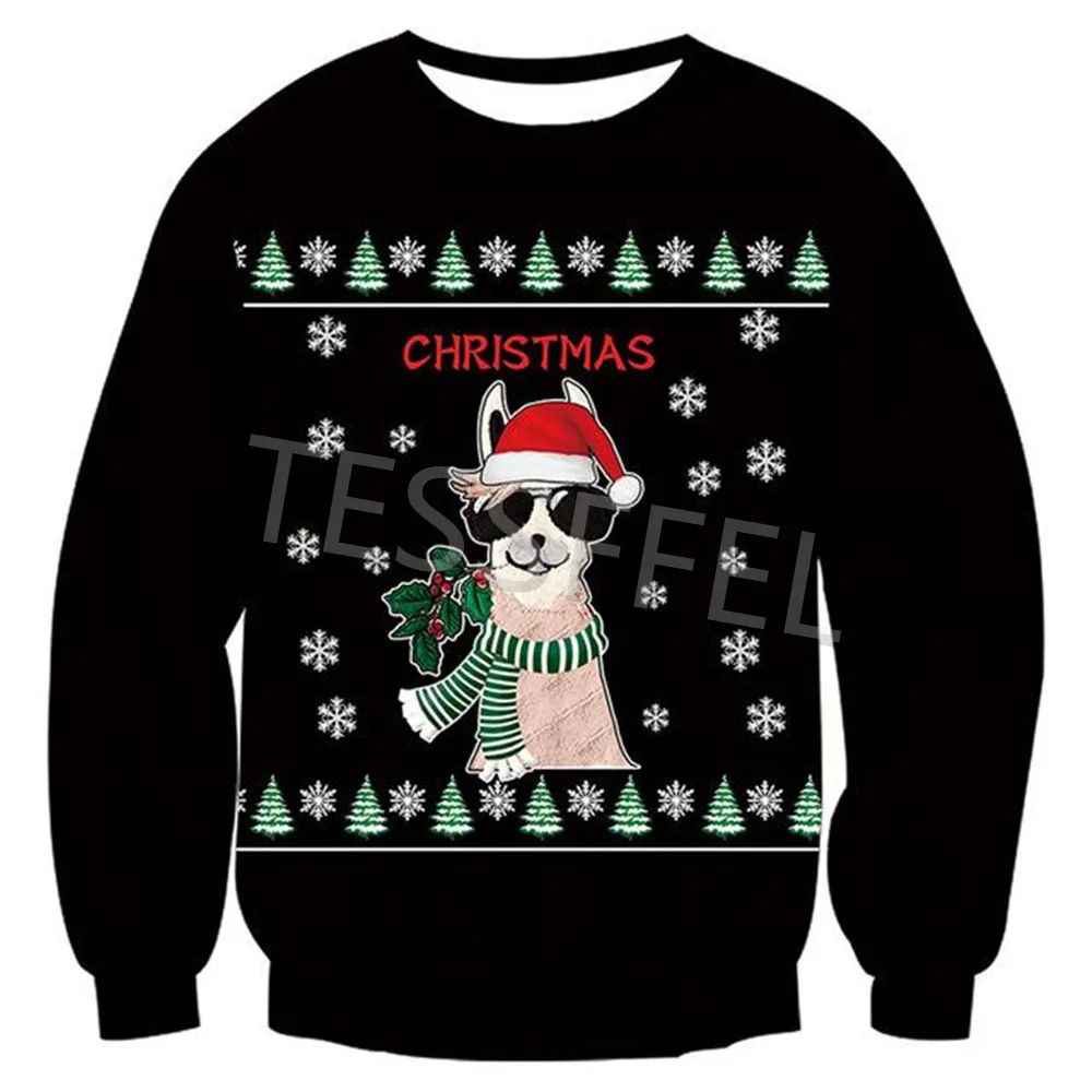 

Tessffel Christmas Clothing Fun 3D Printed Sweatshirt Men and Women Fashion Street Autumn O-neck Long-Sleeved Shirt Style10
