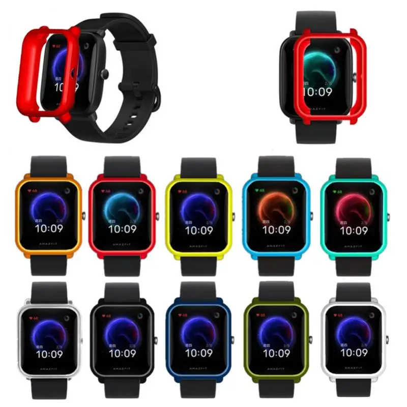 

Защитный чехол-бампер из ТПУ для смарт-часов Xiaomi Amazfit Bip U / Bip/POP, чехол с рамкой для Huami Amazfit BipU