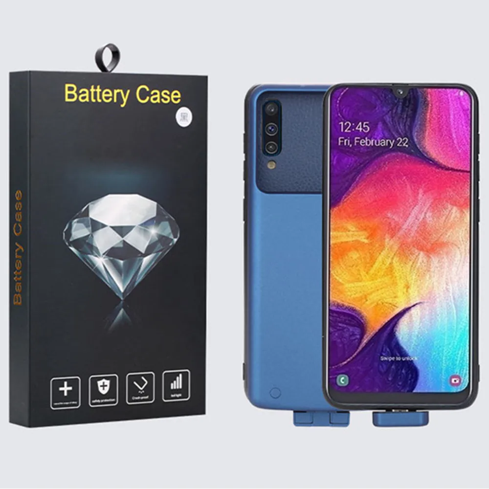 7000 мАч чехол для зарядного устройства для samsung Galaxy A50, чехол для питания, магнитный внешний аккумулятор, чехол для зарядки для samsung A50, кожаный чехол s