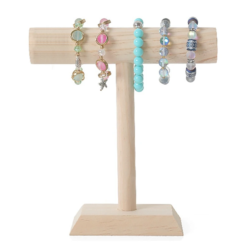

Wooden Bracelet Bangle Necklace Display Stand Holder & Ring Display Holder Pendant Earrings Display Stand