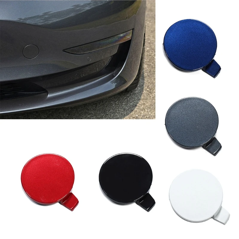 

Bumper Tow Hook Cap Cover Fits for Tesla Model 3 2016- 2020 Black 17-19 T3ED