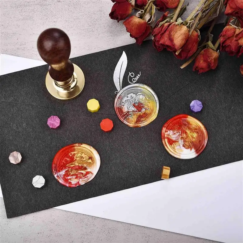 100 PCs Mix Color Sealing Wax Wedding Birthday Party Invitation Decoration Seal Beads Retro Envelope | Дом и сад