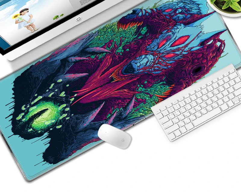 800*300*2 размер Монстр Стиль высокоскоростной коврик для мыши большой игровой