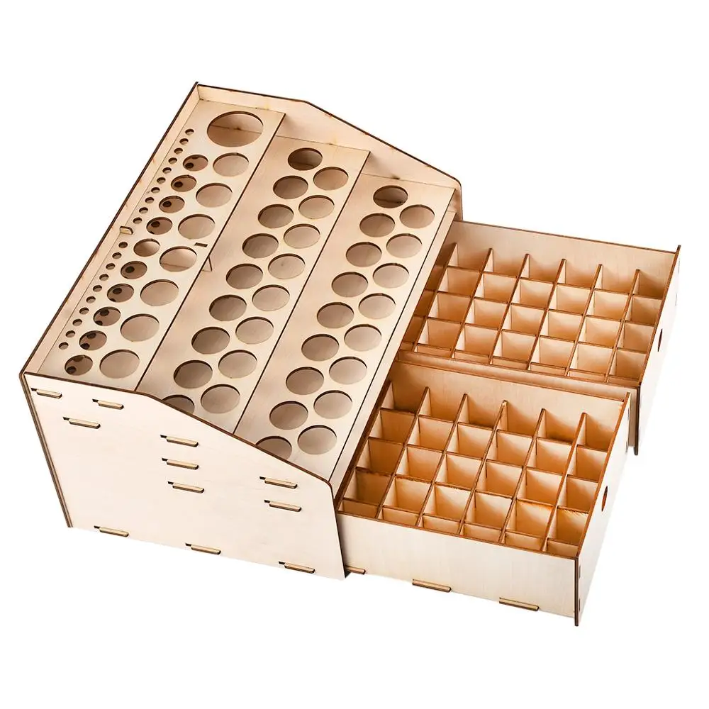 Отличная древесина подставка для бутылка краски эфирных масел с держателем