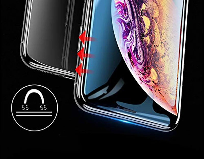 28D полное покрытие из закаленного стекла для iPhone 7 8 Plus 6 6S X XR XS Max Защитная пленка для экрана Замена клея