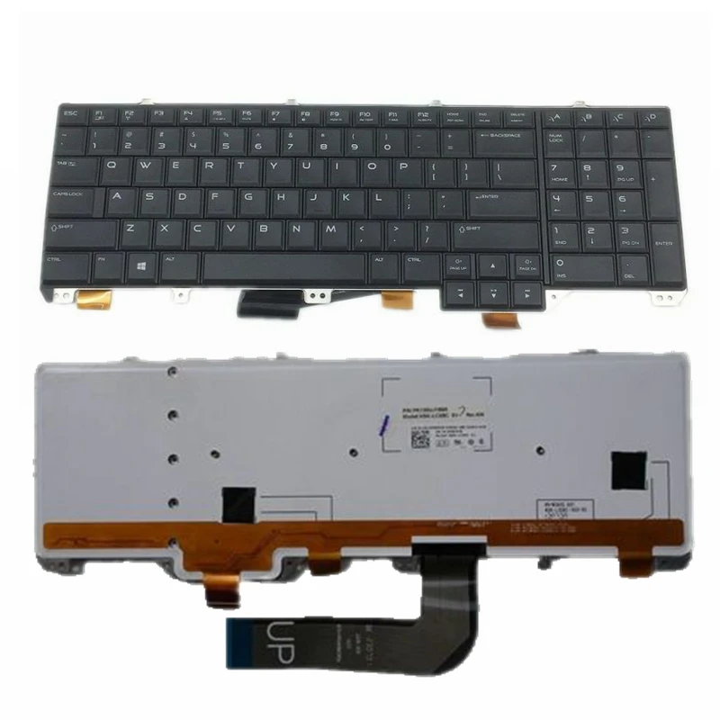 Новая клавиатура US для ноутбука DELL Alienware 17 R1 R2 R3 M17 2C6KH с подсветкой|Клавиатуры