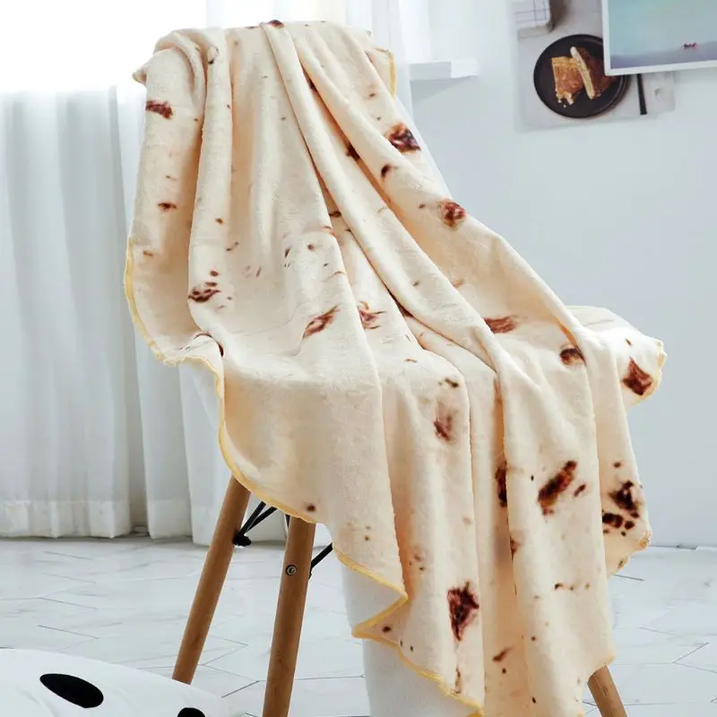 Коралловый бархат буррито тортилья круглый пледы одеяло наволочка креативный